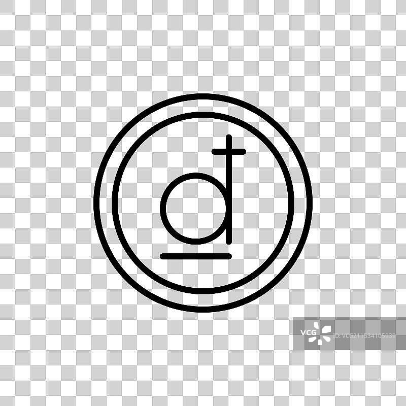 狗图标，孤立在白色背景上图片素材