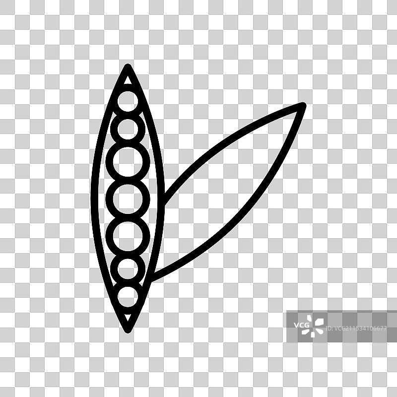 豌豆荚图标，背景为白色图片素材