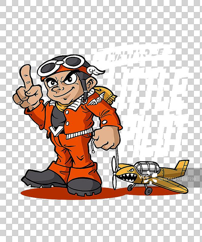 小飞行员图片素材