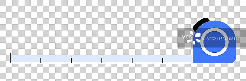 蓝色和黑色可伸缩卷尺图片素材
