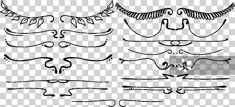 纹理表面的文本分隔符图片素材