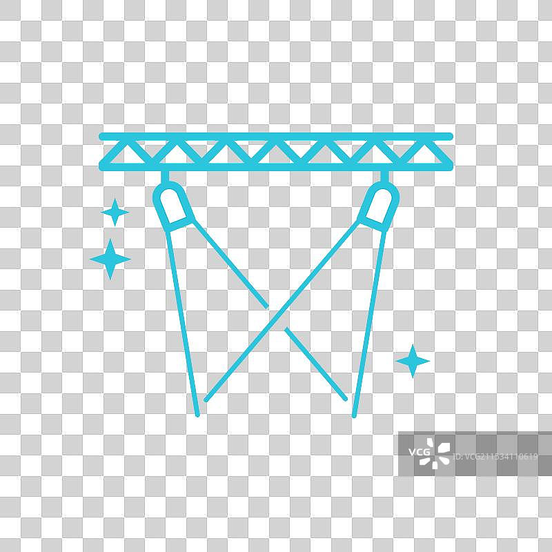 舞台舞蹈图标，背景为白色图片素材