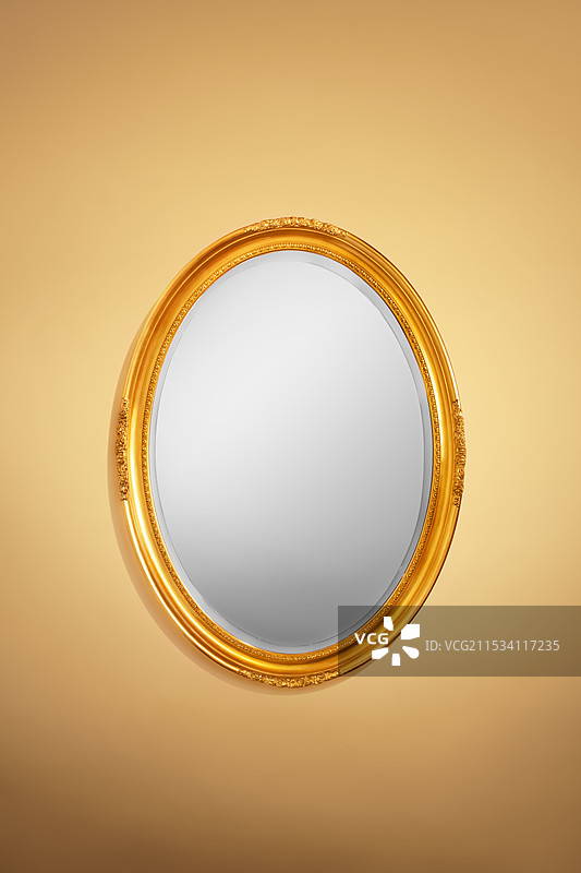 椭圆形墙镜图片素材
