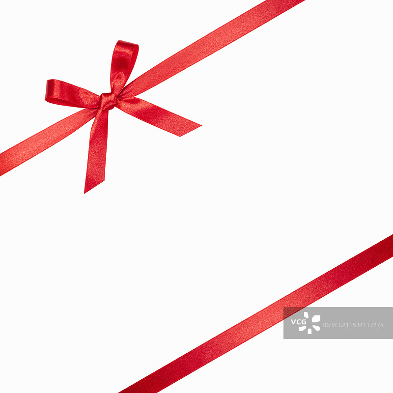 红色丝带蝴蝶结图片素材