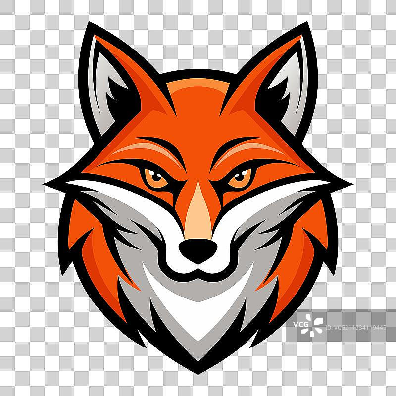 狐狸标志 游戏狐狸标志 狐狸头部吉祥物图片素材