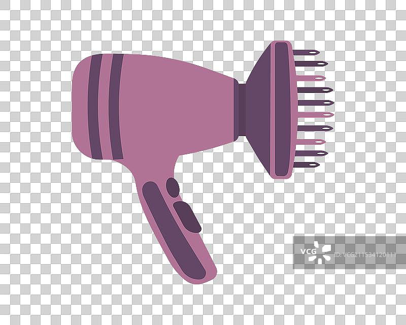 时尚吹风机线条图标图片素材