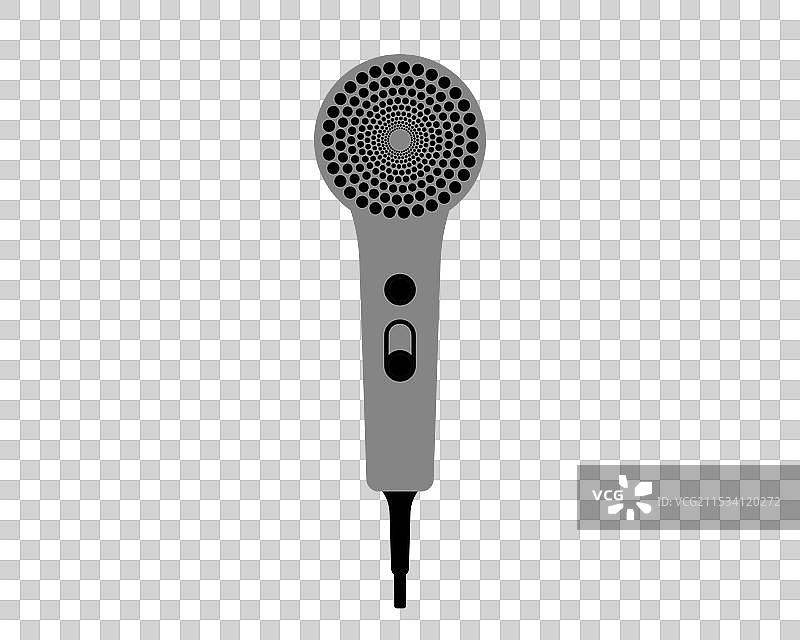 时尚吹风机线条图标图片素材