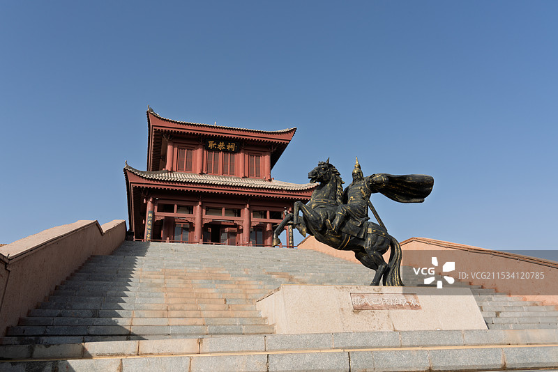 喀什耿恭祠——纪念东汉名将的丝绸之路历史遗迹图片素材