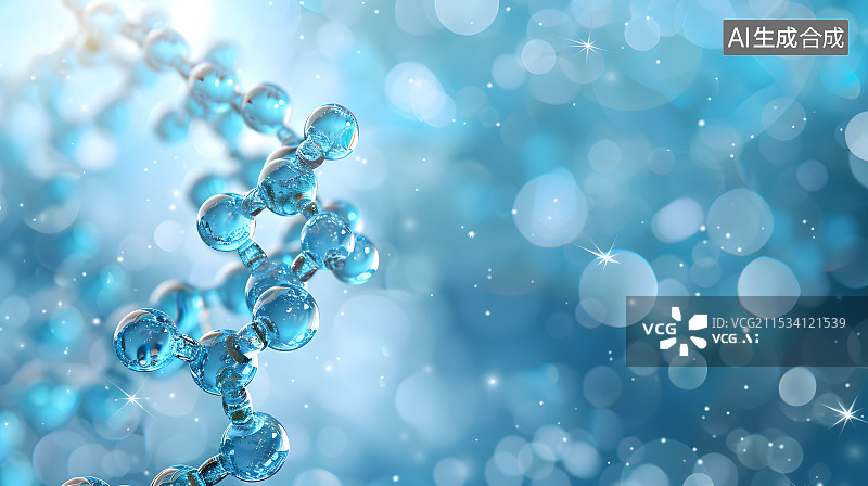 【AI数字艺术】细胞分子染色体基因显微图片图片素材