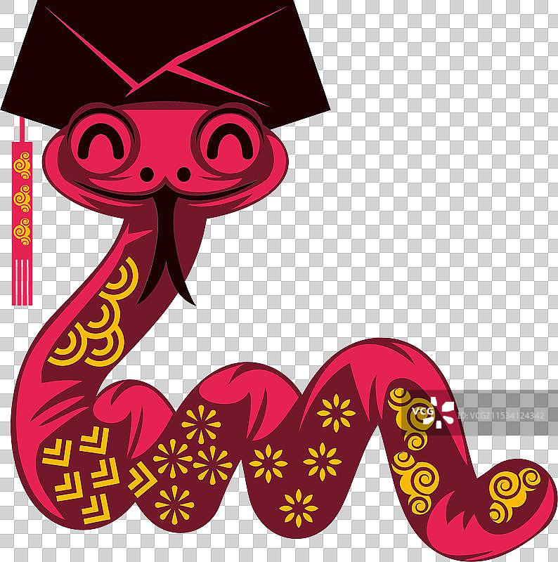 中国蛇生肖新年图片素材