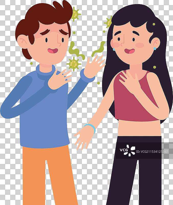 猴痘传播途径：空气传播和直接接触图片素材