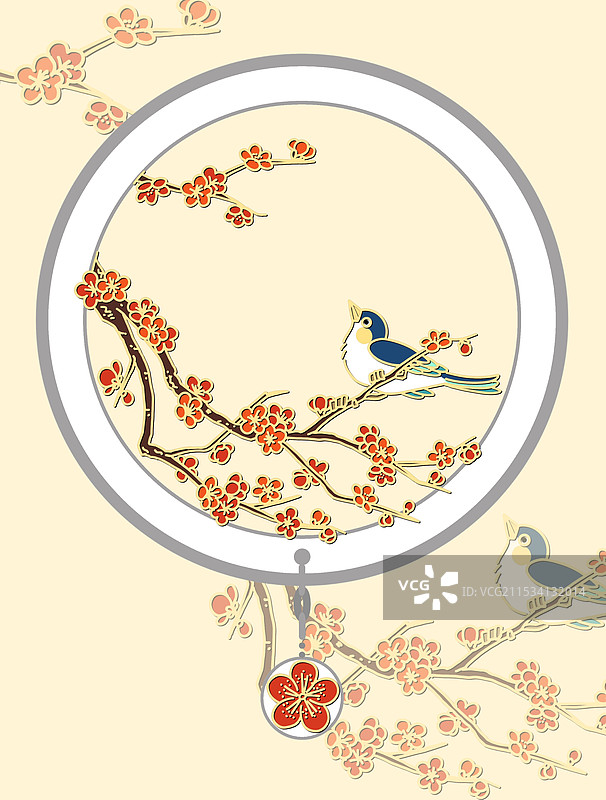 十二花令之一月梅花图片素材