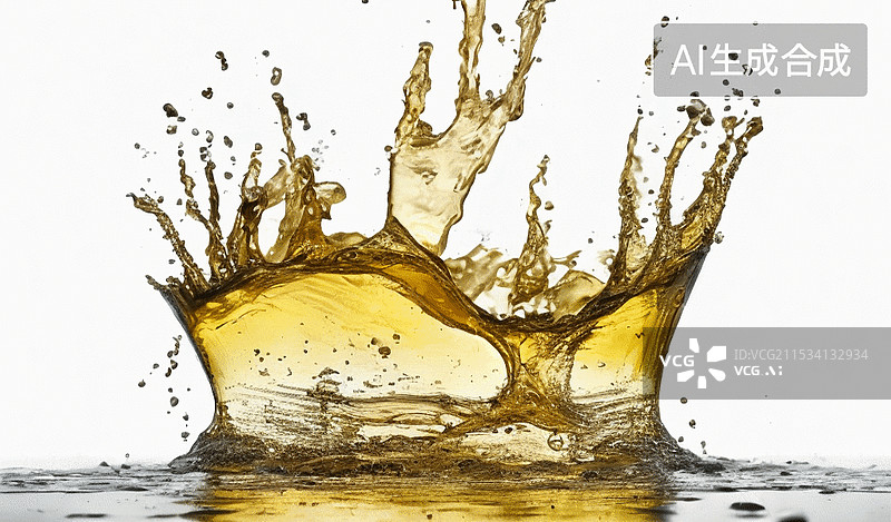 【AI数字艺术】液体皇冠图片素材
