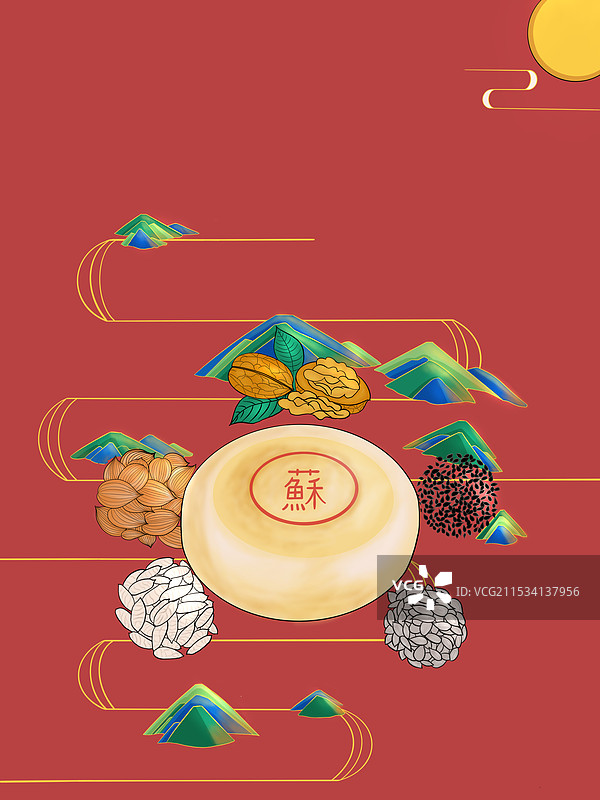 中秋月饼图片素材