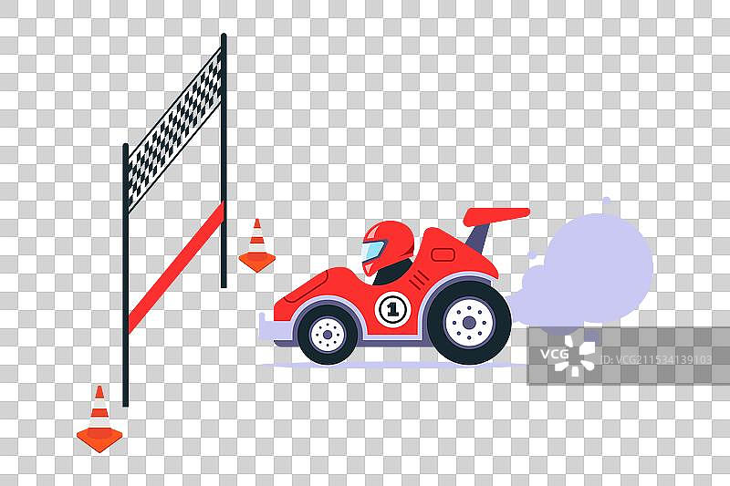 赛车完成比赛图片素材