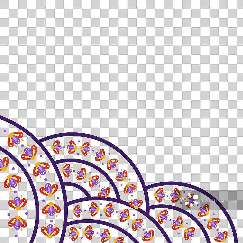 西班牙裔文化遗产框架设计图片素材