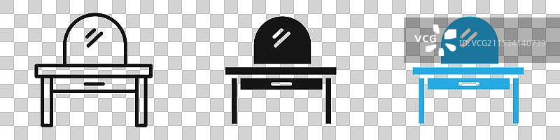 梳妆台图标图片素材