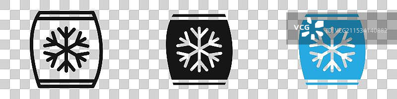 冷冻食品袋图标图片素材