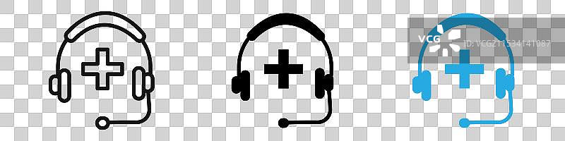 医疗支持图标图片素材