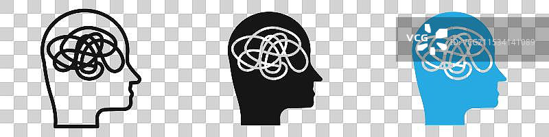 心理疾病图标图片素材