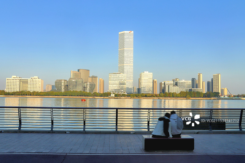 上海西岸江景图片素材