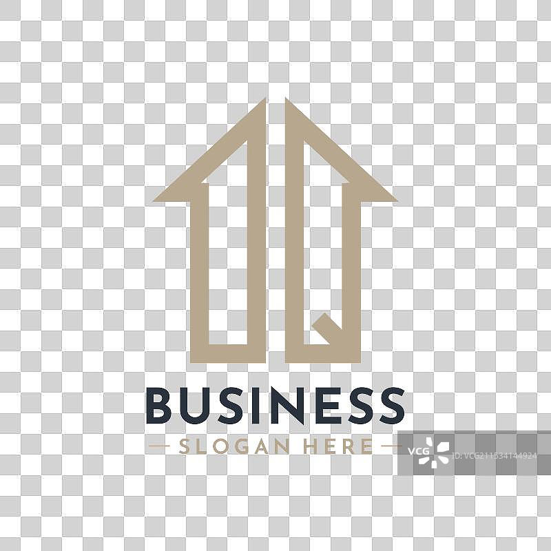 房地产公司的字母OQ房屋标志图片素材