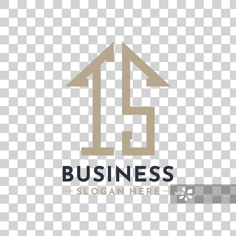 房地产公司的字母TS房屋标志图片素材