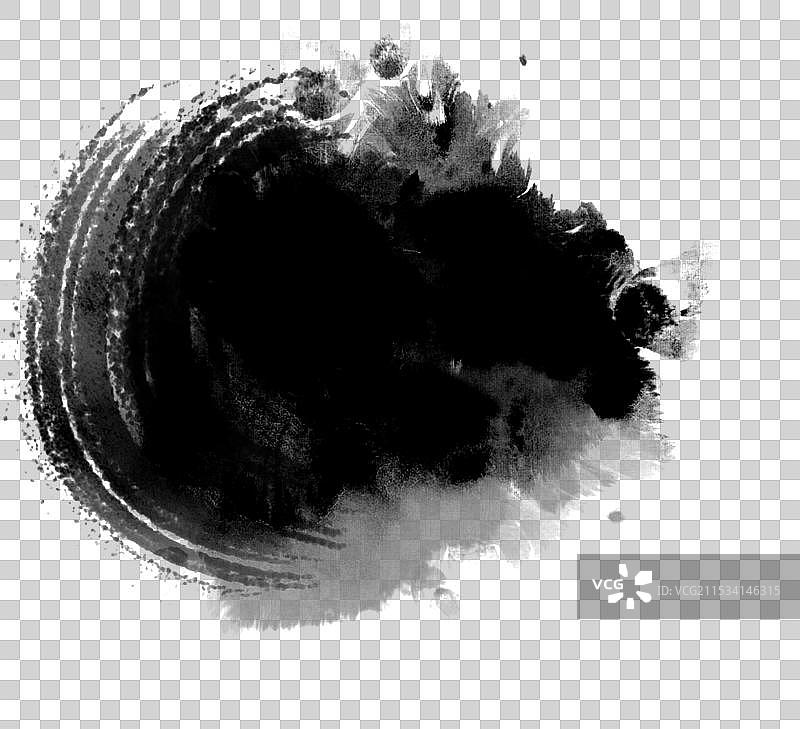 书法毛笔笔触水墨墨迹笔刷素材图片素材