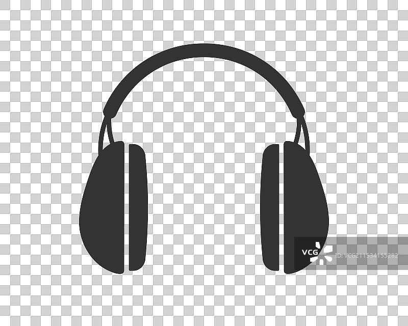 耳罩听力保护图标 耳部安全标志图片素材