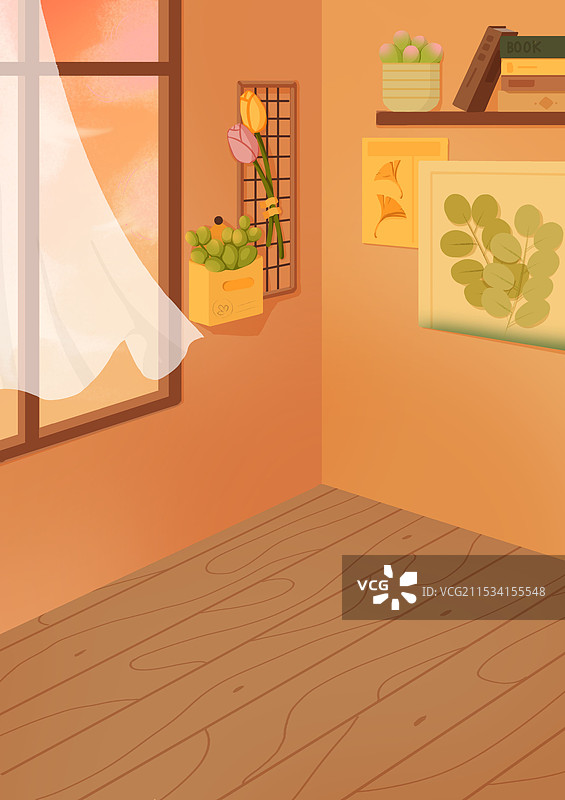 室内插画背景图片素材