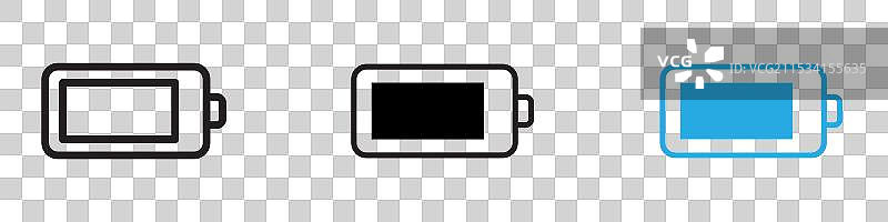 电池图标细线设计图片素材