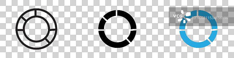 细线甜甜圈图标图片素材