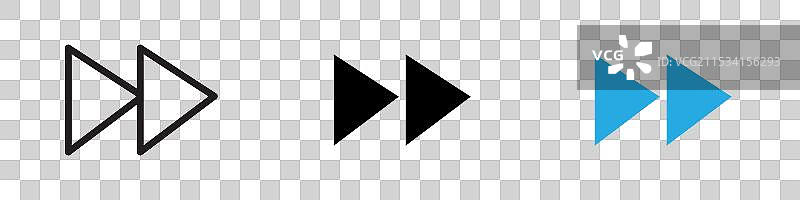 快进图标细线设计图片素材