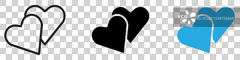 细线心形图标图片素材