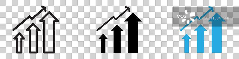 改进与成长图标，细线设计图片素材