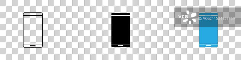 移动图标细线设计图片素材