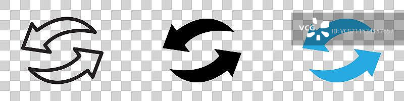 刷新图标细线设计图片素材