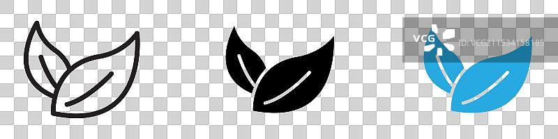 素食主义图标细线设计图片素材