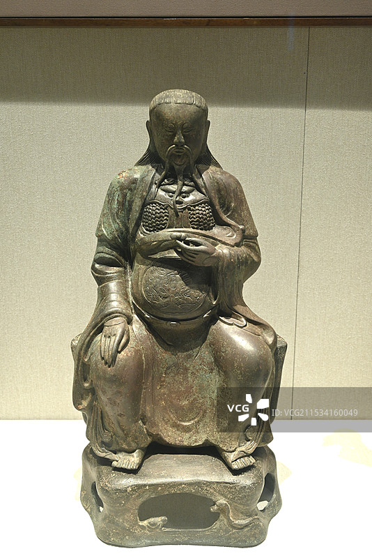 明 真武大帝铜像图片素材