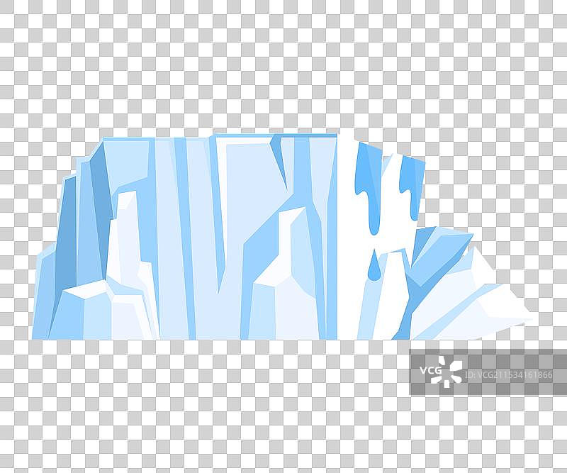 高冰川图标，冰山的上部图片素材