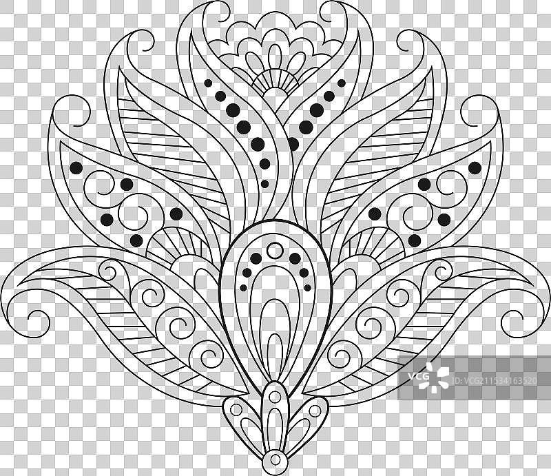 装饰性的印度饰品元素图片素材