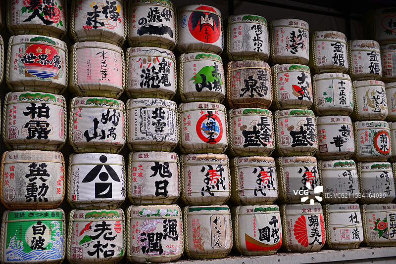 日式酒桶图片素材