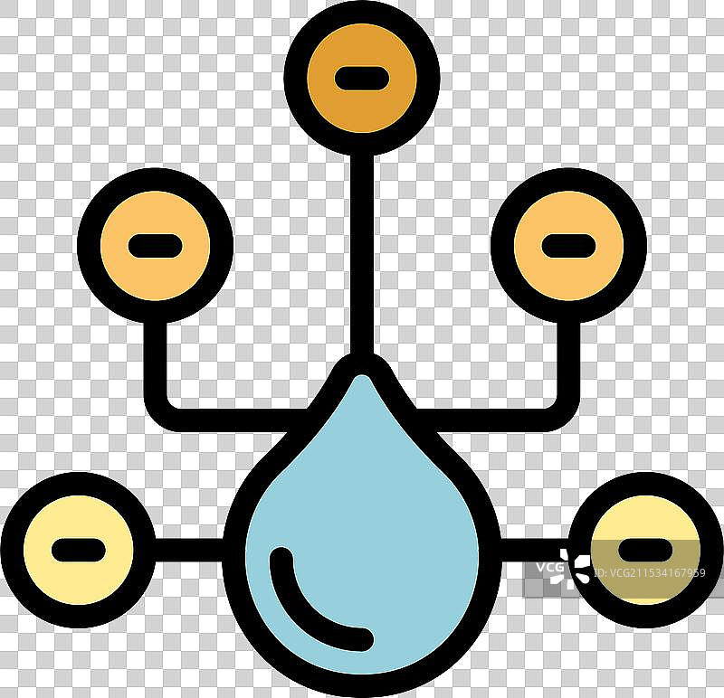 水资源管理图标，代表水的象征图片素材