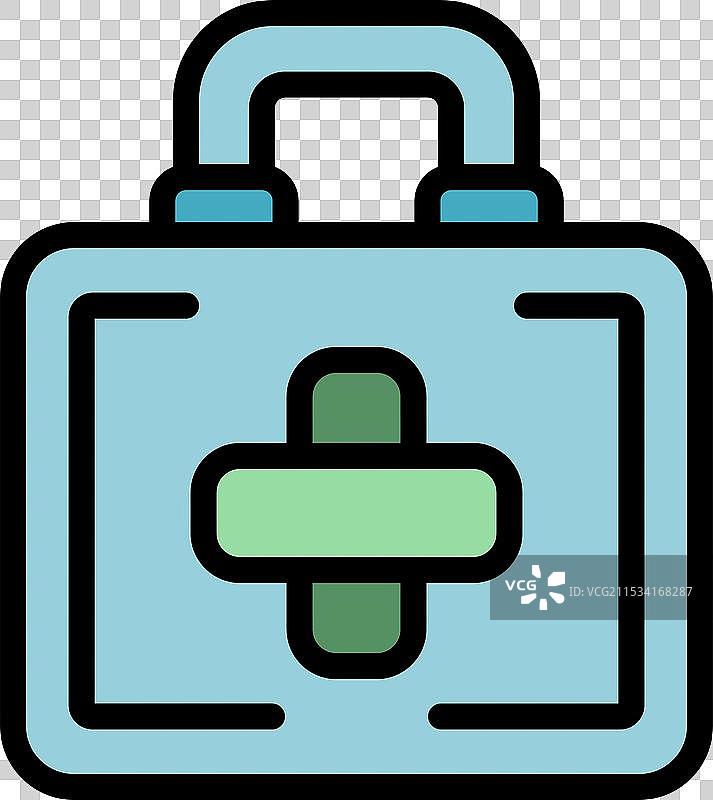 医疗保健的急救包图标图片素材