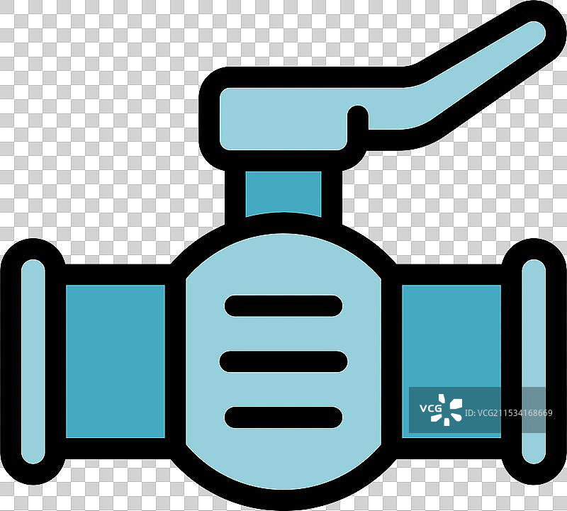 带杠杆的水阀控制液体流入图片素材