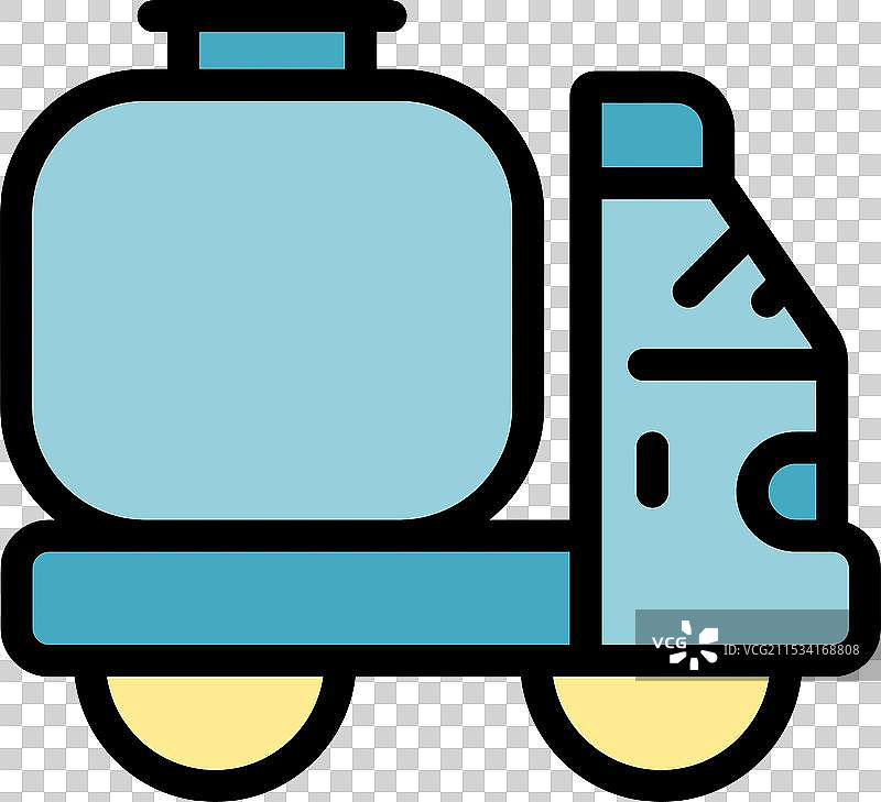 牛奶运输车从农场运送新鲜牛奶图片素材