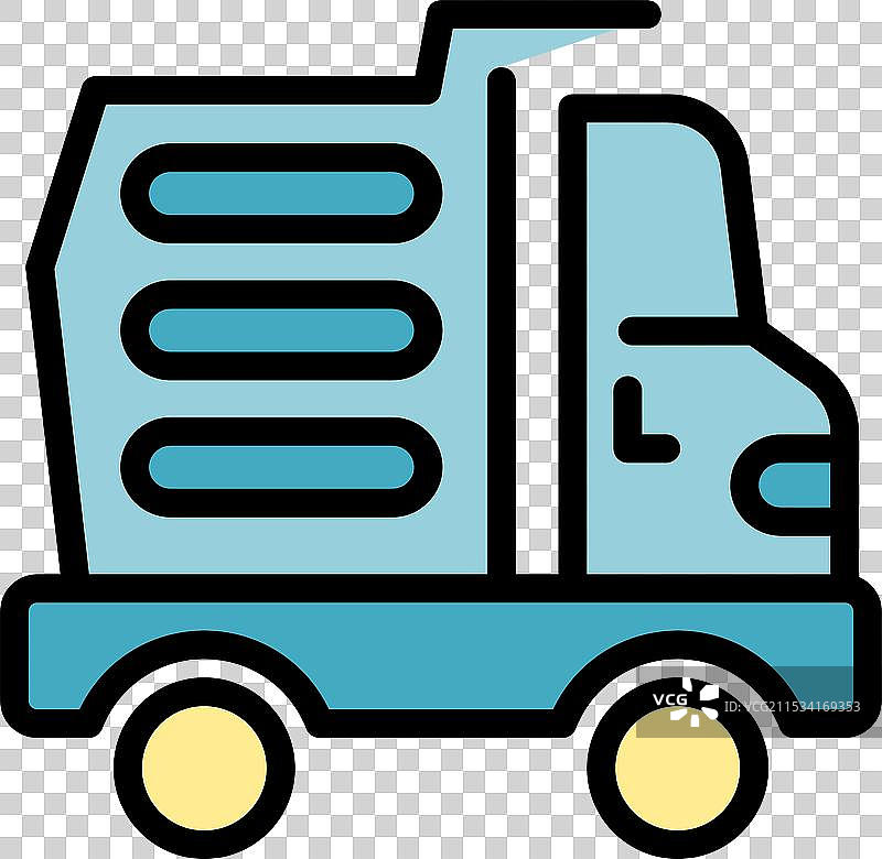 垃圾车正在沿街收集垃圾桶图片素材