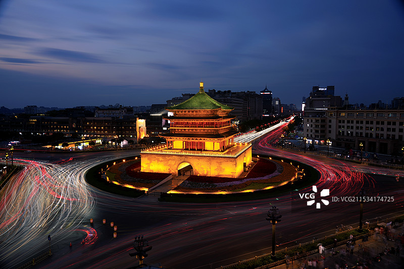 西安钟楼图片素材