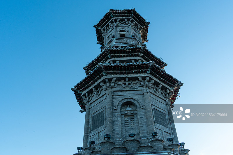 北京密云 冶仙塔 秋季图片素材