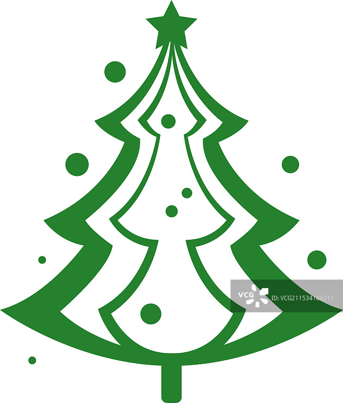 可爱的圣诞树图片素材